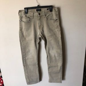 Slim fit sand jeans